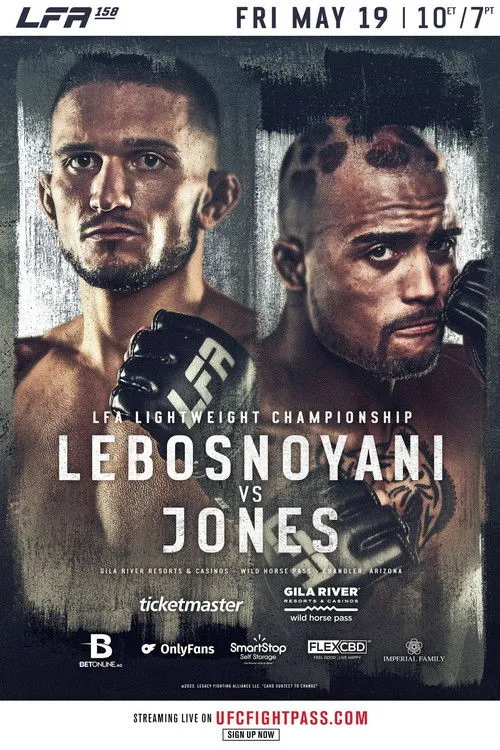 Póster de LFA 158: Jones vs. Lebosnoyani