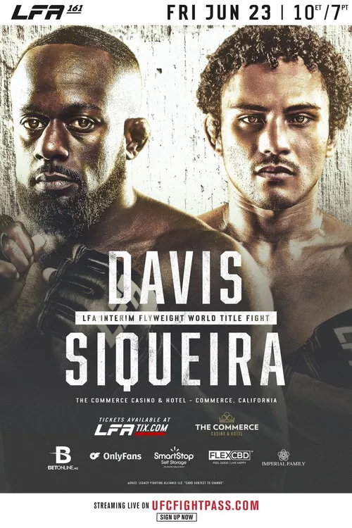 Póster de LFA 161: Davis vs. Siqueira