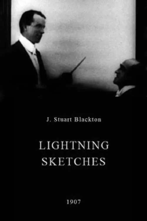 J. Stuart Blackton interpreta a Cartoonist en Lightning Sketches