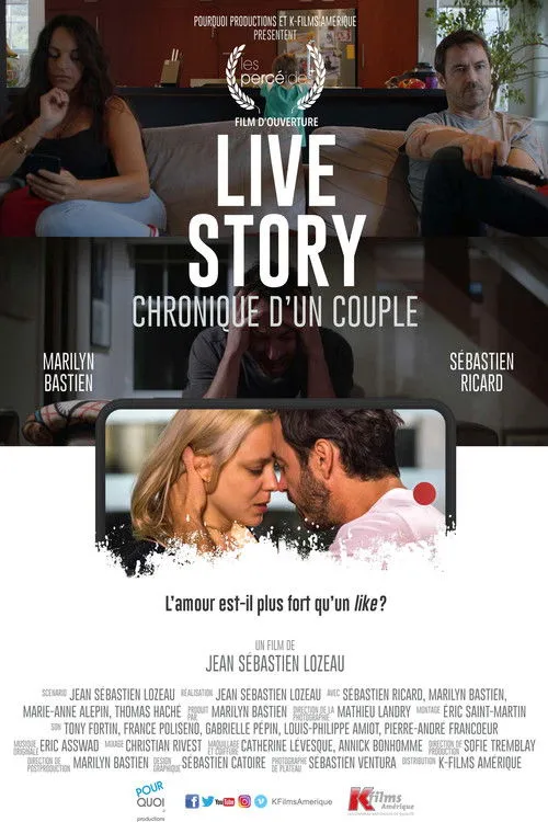 Marilyn Bastien interpreta a Monica en Live Story, Chronique d’un couple
