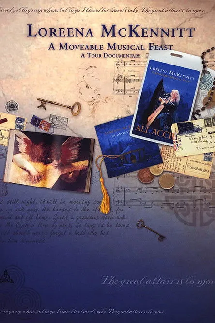 Loreena McKennitt interpreta a vocals, harp, accordion, piano en Loreena McKennitt:  A Moveable  Musical Feast