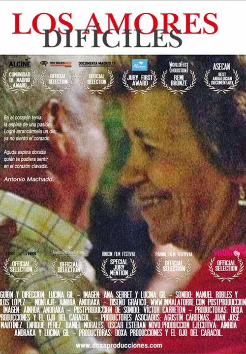 Póster de Los amores difíciles
