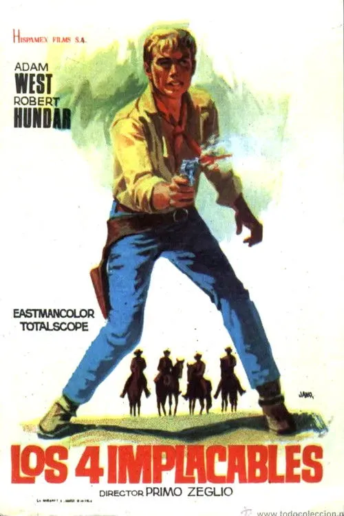 Portada de Los cuatro implacables