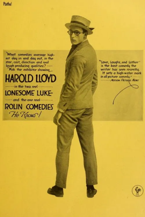 Sammy Brooks interpreta a en Luke's Trolley Troubles