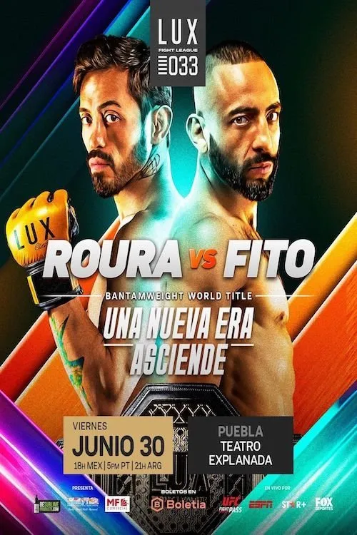 Póster de LUX Fight League 33