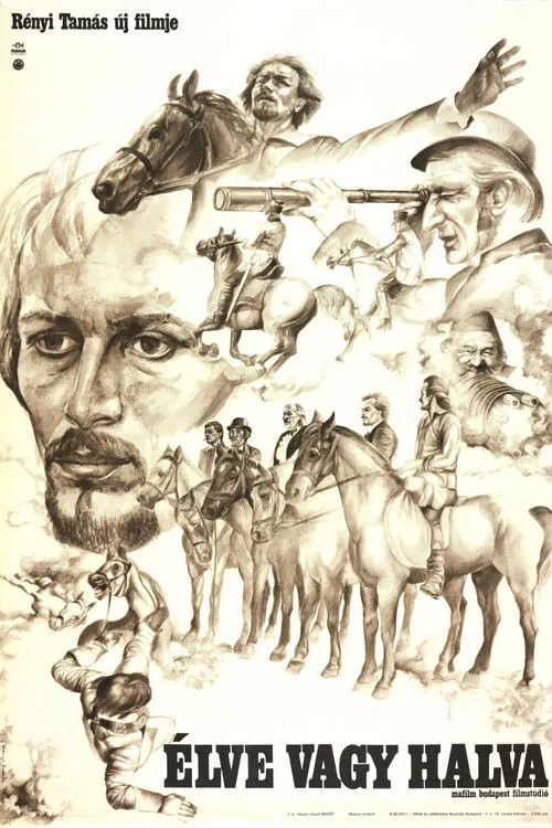 Lajos Balázsovits interpreta a Noszlopy Gáspár, Kossuth egykori kormánybiztosa en Élve vagy halva