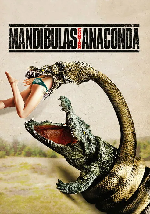 Póster de Mandíbulas contra Anaconda