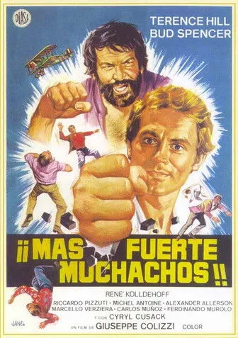 Terence Hill interpreta a Plata en ¡Más fuerte, muchachos!