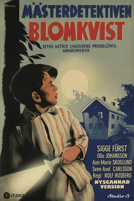 Olle Johansson interpreta a Kalle Blomkvist en Mästerdetektiven Blomkvist