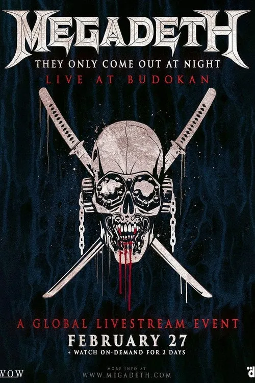 Póster de Megadeth - They Only Come Out At Night - Live At Budokan 2023