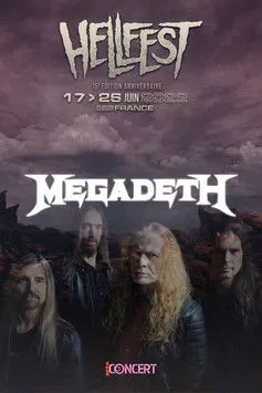 Póster de Megadeth - Hellfest 2022
