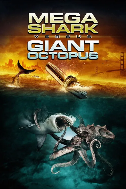 Póster de Megatiburón contra Pulpo Gigante