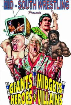 Póster de Mid-South Wrestling Giants, Midgets, Heroes & Villains vol. 1