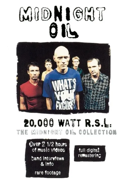 Póster de Midnight Oil - 20,000 Watt R.S.L.
