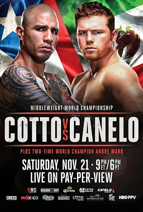 Póster de Miguel Cotto vs. Canelo Álvarez