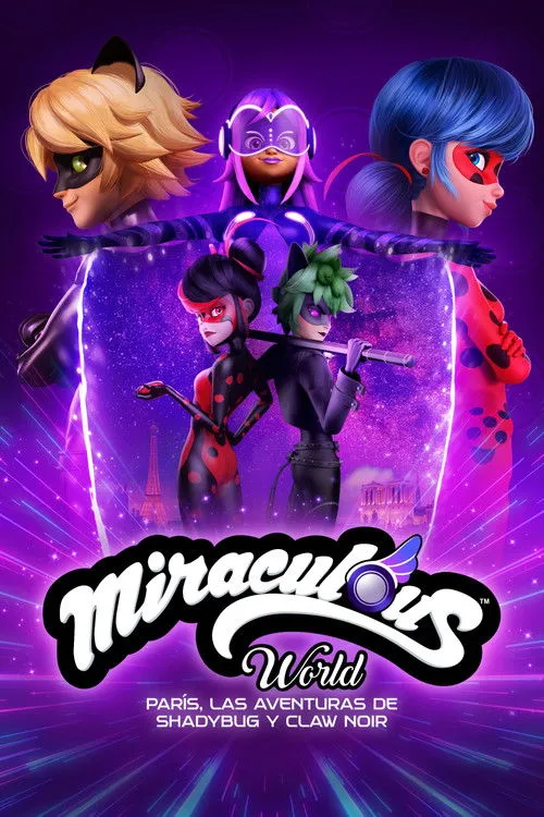 Póster de Miraculous World: París, las aventuras de Shadybug y Claw Noir