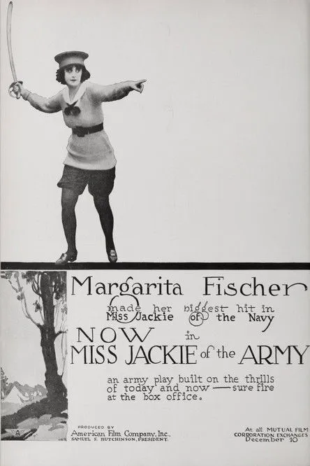 Margarita Fischer interpreta a Jackie en Miss Jackie of the Army