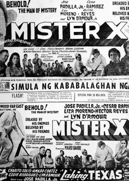 Joe Sison interpreta a en Mister X