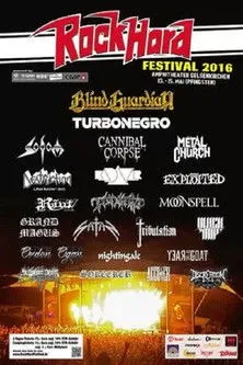 Mike Gaspar interpreta a Drums en Moonspell: [2016] Rock Hard Festival