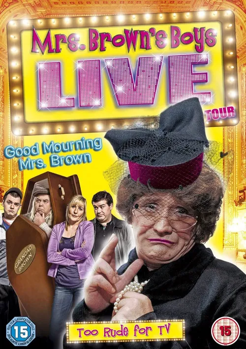 Fiona O'Carroll interpreta a Maria Brown en Mrs. Brown's Boys Live Tour: Good Mourning Mrs. Brown