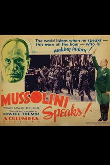 Póster de la película Mussolini Speaks