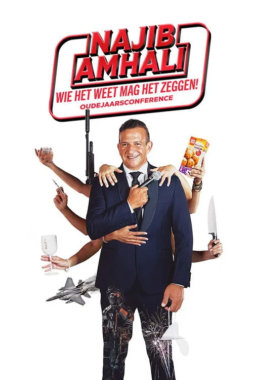 Póster de Najib Amhali: Wie het weet mag het zeggen!