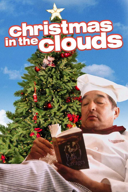 Póster de Navidad en las nubes
