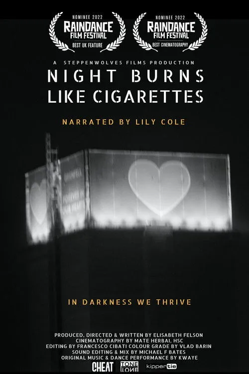 Lily Cole interpreta a Narrator en Night Burns Like Cigarettes