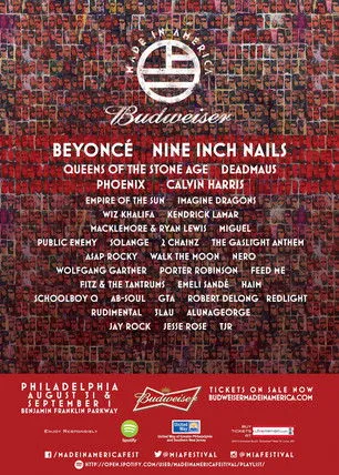 Póster de Nine Inch Nails :  Budweiser Made In America Festival