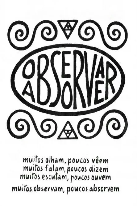 Póster de Observar e Absorver