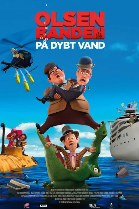Póster de Olsen Banden på dybt vand