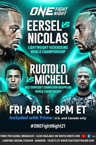 Póster de ONE Fight Night 21: Eersel vs. Nicolas