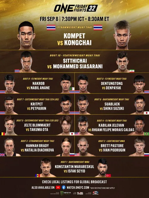 Denpayak Detpetchsrithong interpreta a Self en ONE Friday Fights 32: Kompetch vs. Kongchai