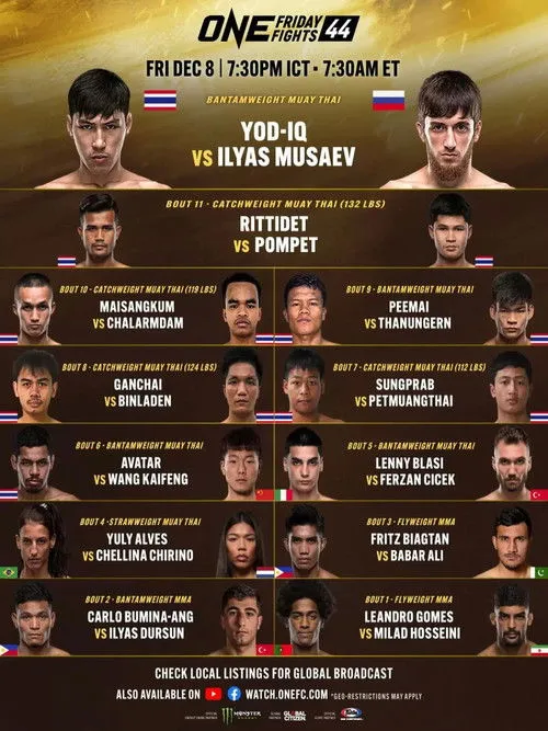 Pompetch P.K.Saenchai interpreta a Self en ONE Friday Fights 44: Yod-IQ vs. Musaev