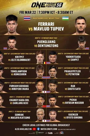 Póster de ONE Friday Fights 56: Ferrari vs. Tupiev