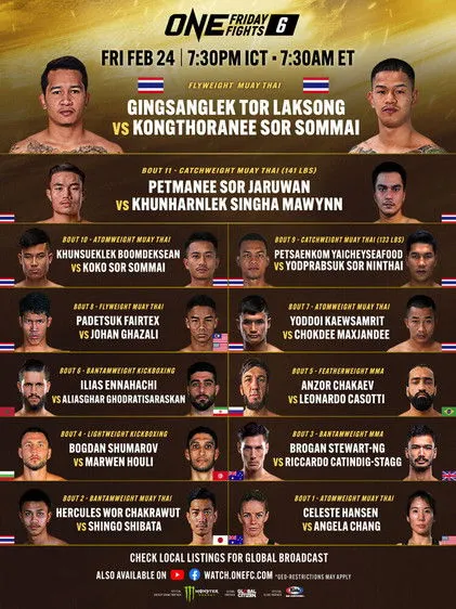 Yoddoi Kaewsamrit interpreta a Self en ONE Friday Fights 6: Gingsanglek vs. Kongthoranee