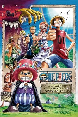 Póster de One Piece: El reino de Chopper en la isla de los animales raros