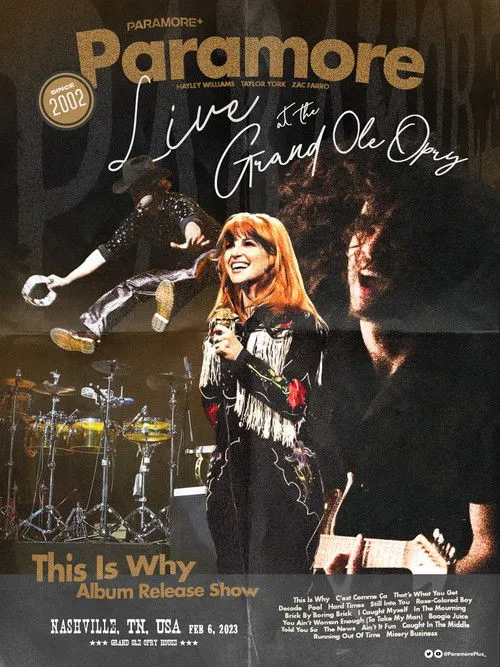 Póster de Paramore: Live at the Grand Ole Opry