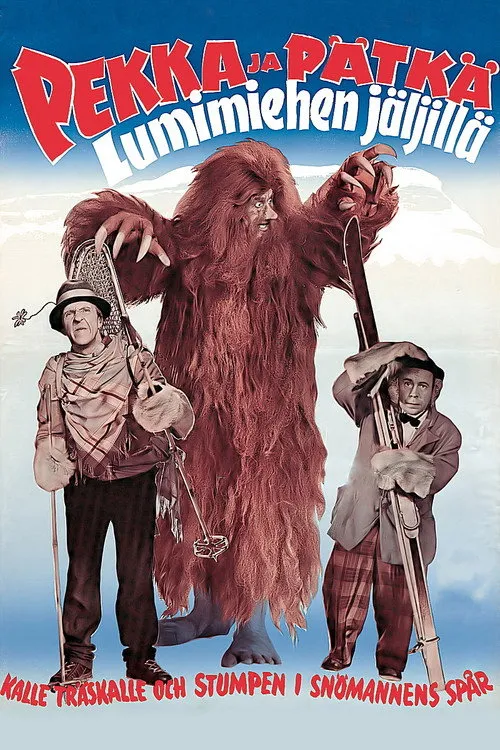 Portada de Pekka ja Pätkä lumimiehen jäljillä