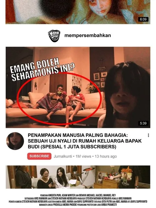 Portada de PENAMPAKAN MANUSIA PALING BAHAGIA: SEBUAH UJI NYALI DI RUMAH KELUARGA BAPAK BUDI (SPESIAL 1 JUTA SUBSCRIBERS)
