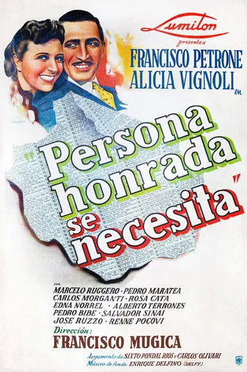 Alicia Vignoli interpreta a en Persona honrada se necesita