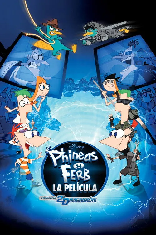 Póster de Phineas y Ferb: A través de la 2ª dimensión