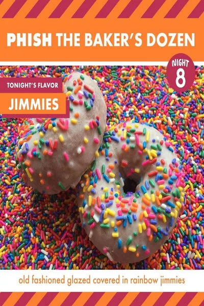 Póster de Phish The Baker's Dozen Night 08 Jimmies