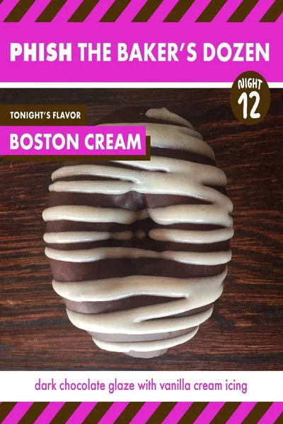 Póster de Phish The Baker's Dozen Night 12 Boston Creme