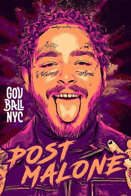 Póster de Post Malone - Live at GOV BALL NYC
