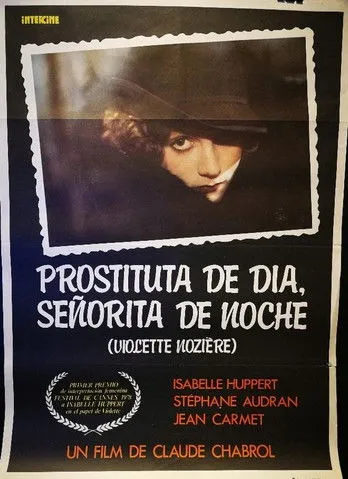 Isabelle Huppert interpreta a Violette Nozière en Prostituta de día, señorita de noche