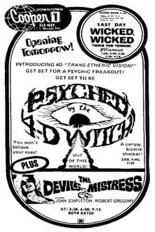 Tracy Handfuss interpreta a Jan Kleinmetz en Psyched by the 4D Witch (A Tale of Demonology)