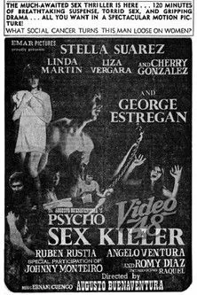 Rhey Roldan interpreta a en Psycho Sex Killer