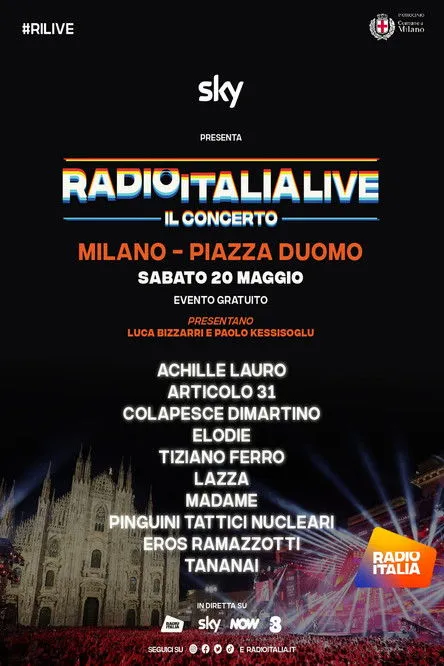 Achille Lauro interpreta a Self en RadioItaliaLive Il concerto 2023