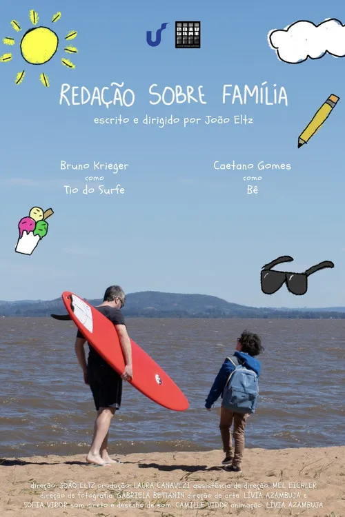 Bruno Krieger interpreta a Tio do Surfe en Redação Sobre Família